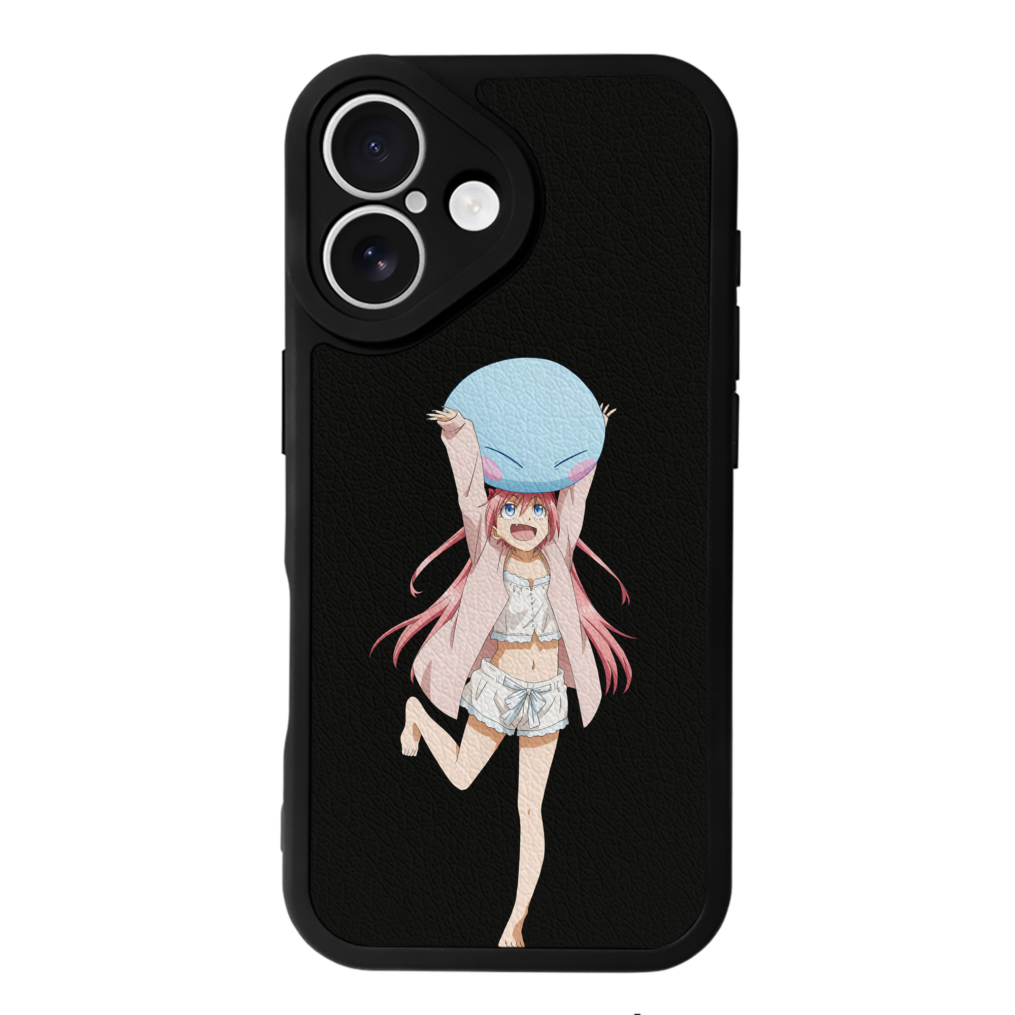 （画像用） 転スラ Regarding Reincarnated to Slime 【iPhone 16シリーズ対応】シリコンスマホケース（レザー調） 材質：シリコン
